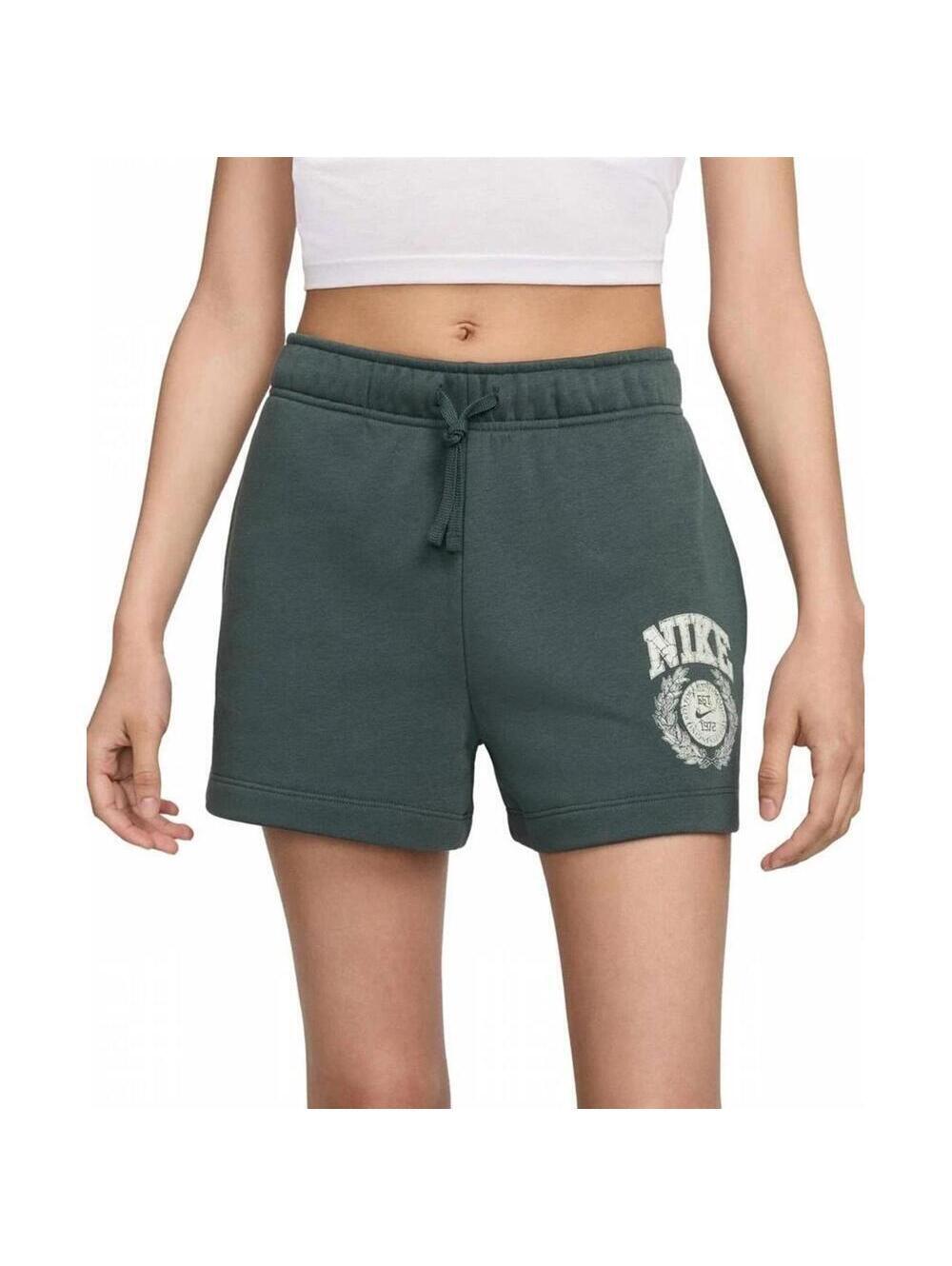 NIKE Women's Regular Fit Sweat Shorts In Green xl